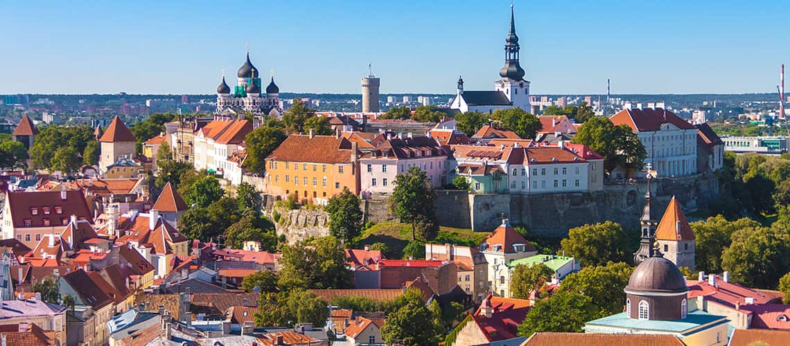 Blick auf die bezaubernde Altstadt von Tallin
