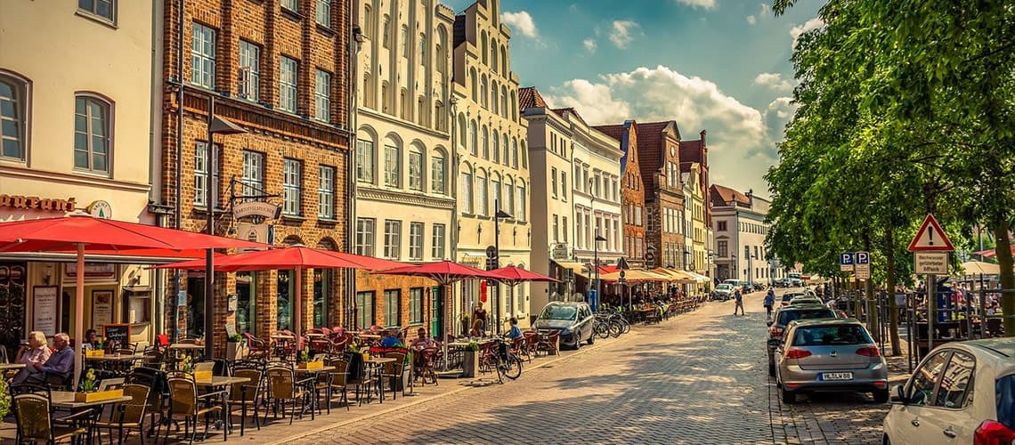 Gasse in der Lübecker Altstadt
