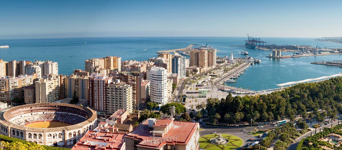 Blick vom Mirador de Gibralfaro