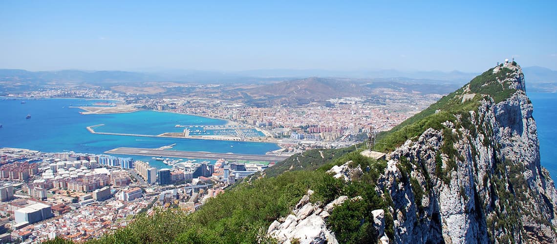 Blick vom Fels von Gibraltar