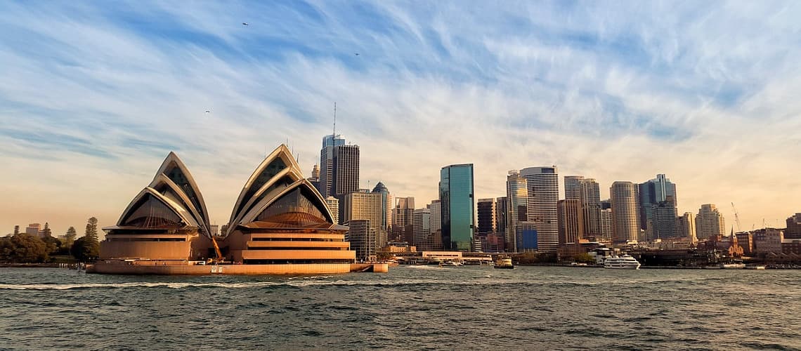 Opera in the harbor of Sydney