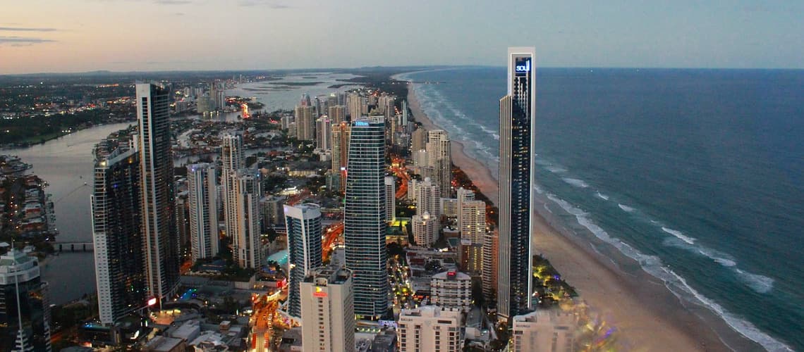 Uitzicht op Gold Coast