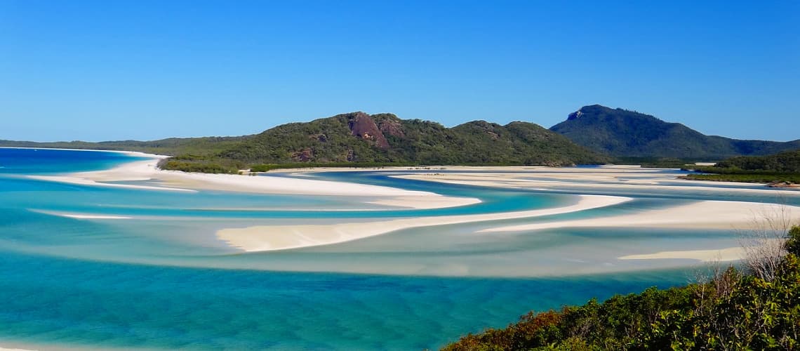 The beautiful Whitehaven Beach