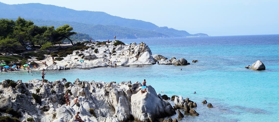 Am Strand von Chalkidiki