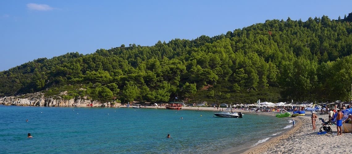 Am Strand von Chalkidiki