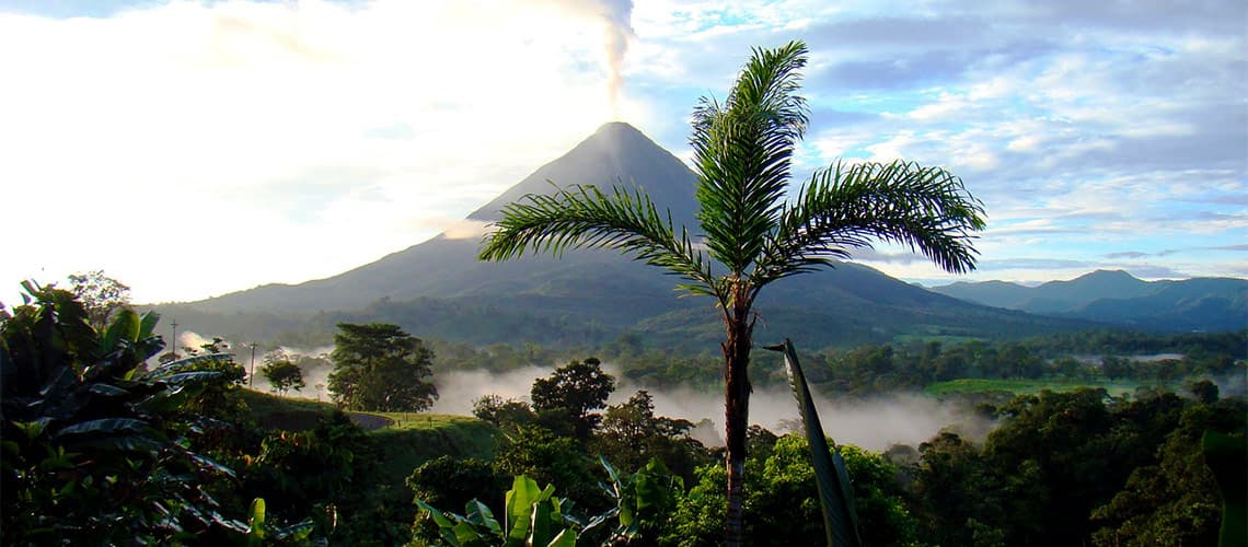 Blick auf den Vulkan Arenal