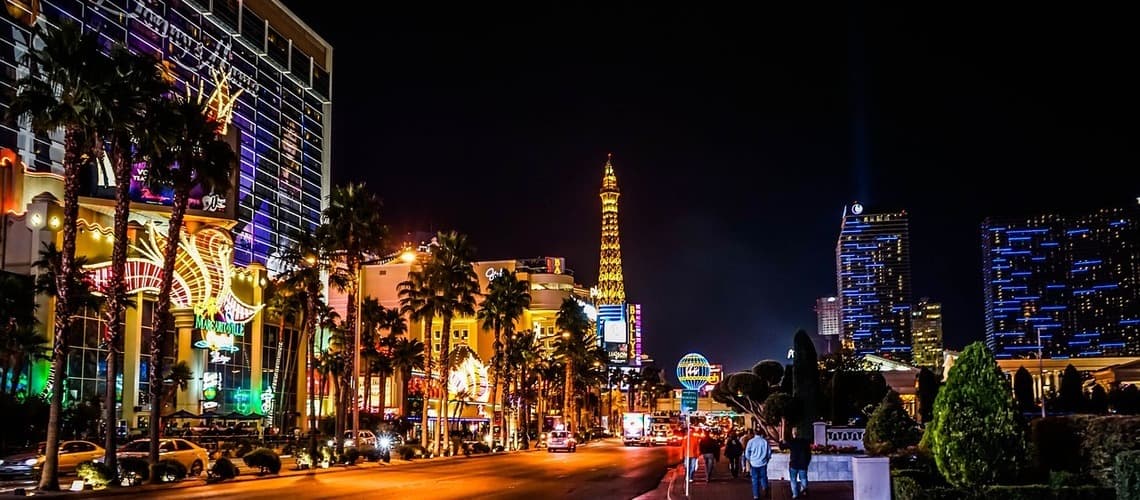 Das schillerne Nachtleben in Las Vegas