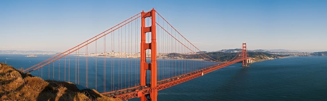 Ausblick auf die Golden Gate Bridge 