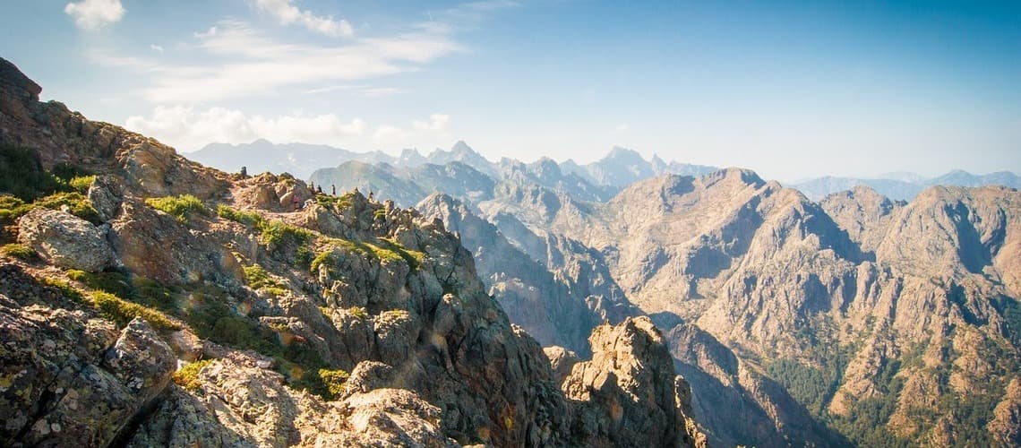 Auf dem Gipfel von Monte Cinto