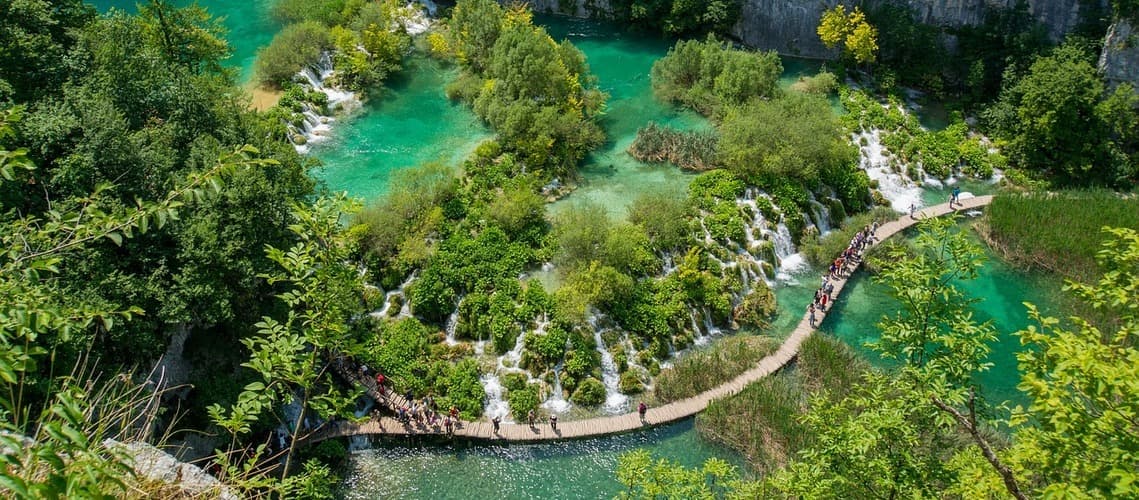 Nationalpark Plitvicer von oben