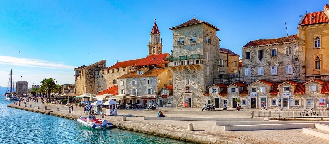 An der Promenade in Trogir