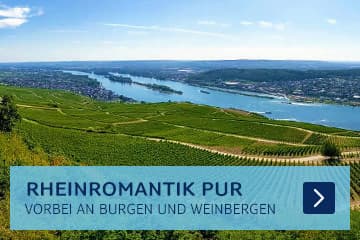 Route der Rheinromantik – vorbei an Burgen und Weinbergen