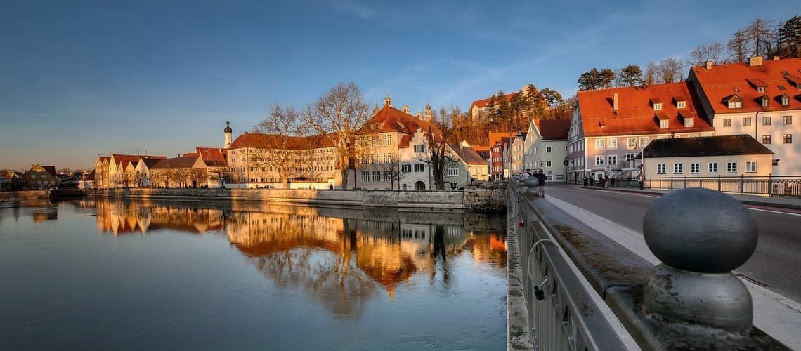 Idylle an der Promenade von Landsberg am Lech