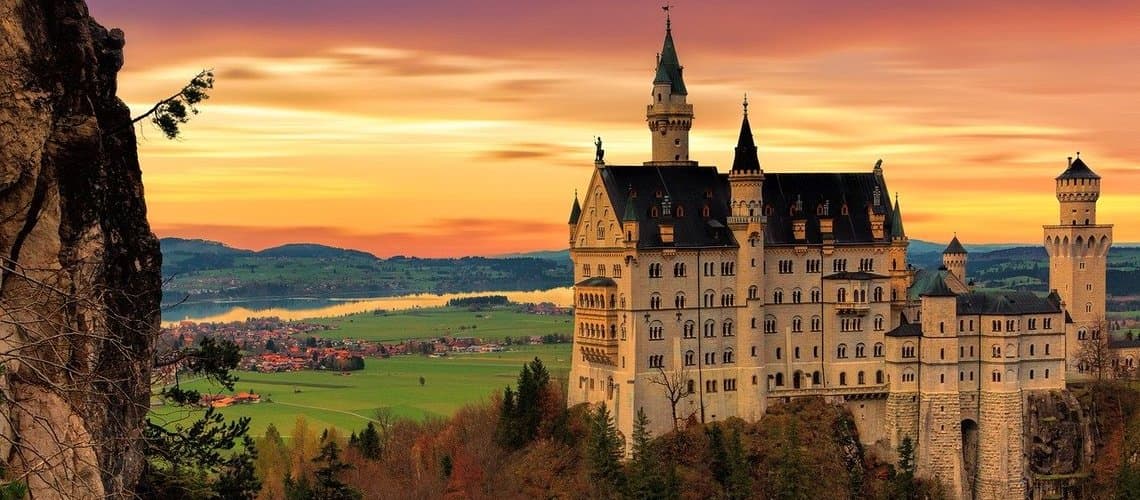 Wunderbare Romantik von Schloss Neuschwanstein
