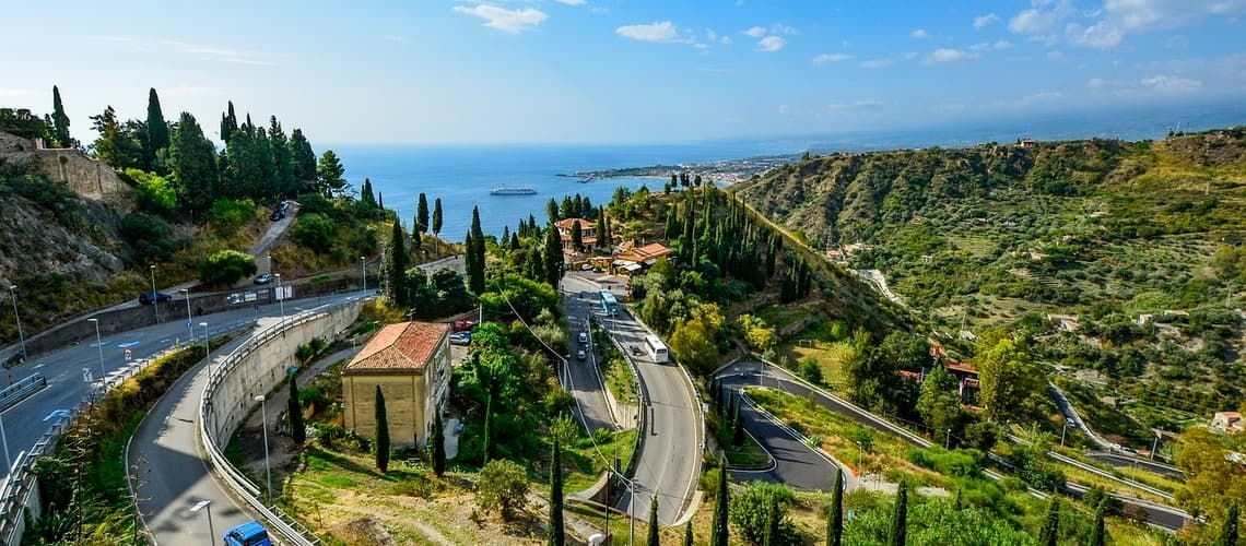 Ausblick auf Taormina
